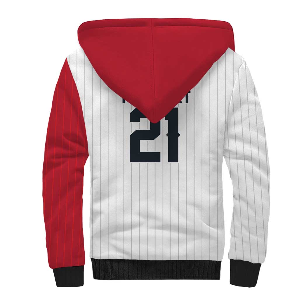 Custom Dripping Baseball Japan Sherpa Hoodie