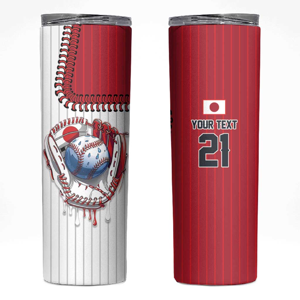 Custom Dripping Baseball Japan Skinny Tumbler