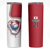 Custom Dripping Baseball Japan Skinny Tumbler