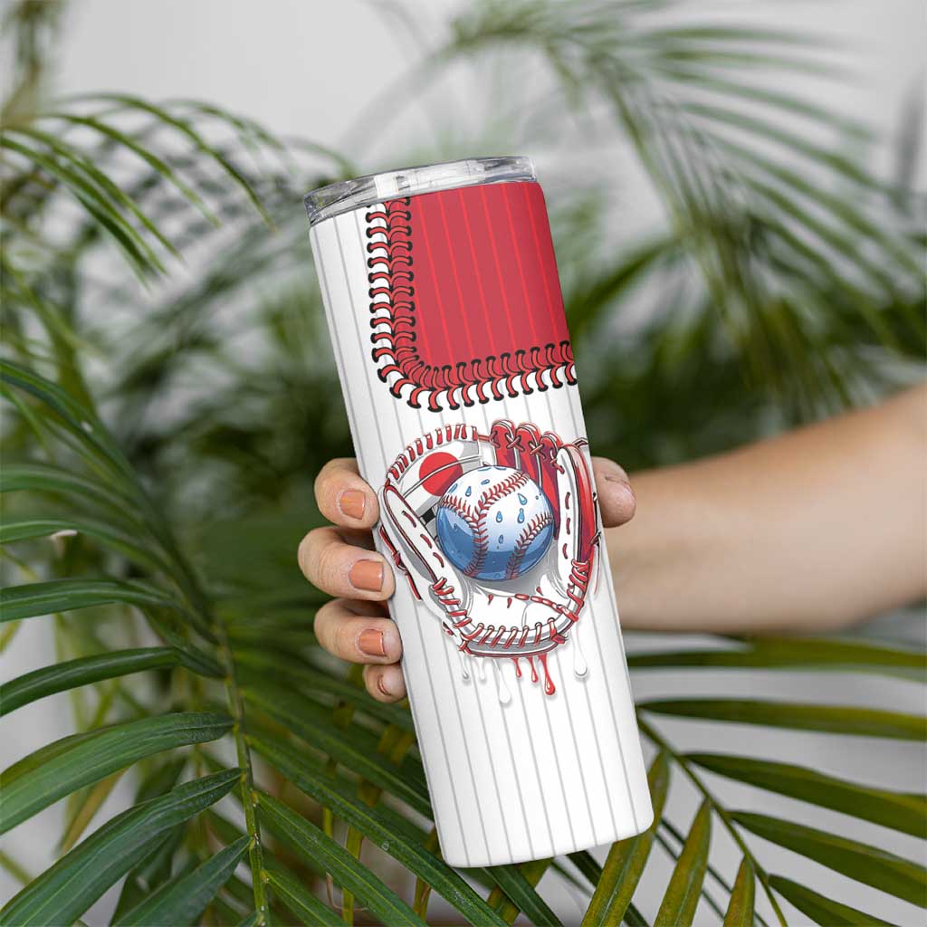 Custom Dripping Baseball Japan Skinny Tumbler