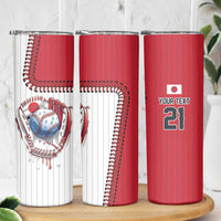 Custom Dripping Baseball Japan Skinny Tumbler