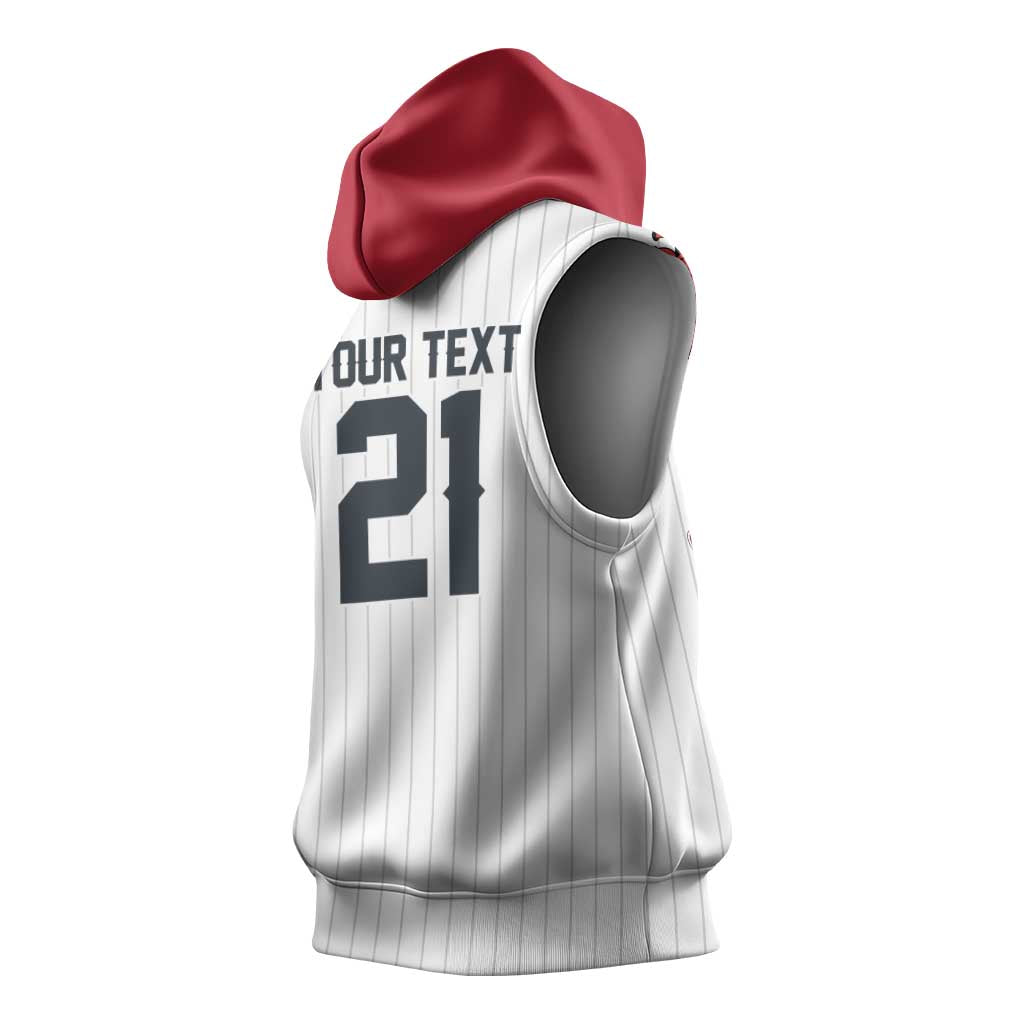 Custom Dripping Baseball Japan Sleeveless Hoodie