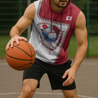 Custom Dripping Baseball Japan Sleeveless Hoodie