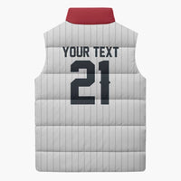 Custom Dripping Baseball Japan Sleeveless Puffer Jacket