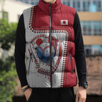 Custom Dripping Baseball Japan Sleeveless Puffer Jacket