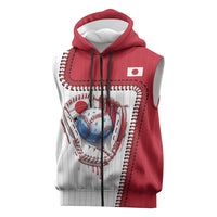 Custom Dripping Baseball Japan Sleeveless Zip Hoodie