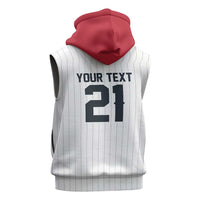 Custom Dripping Baseball Japan Sleeveless Zip Hoodie