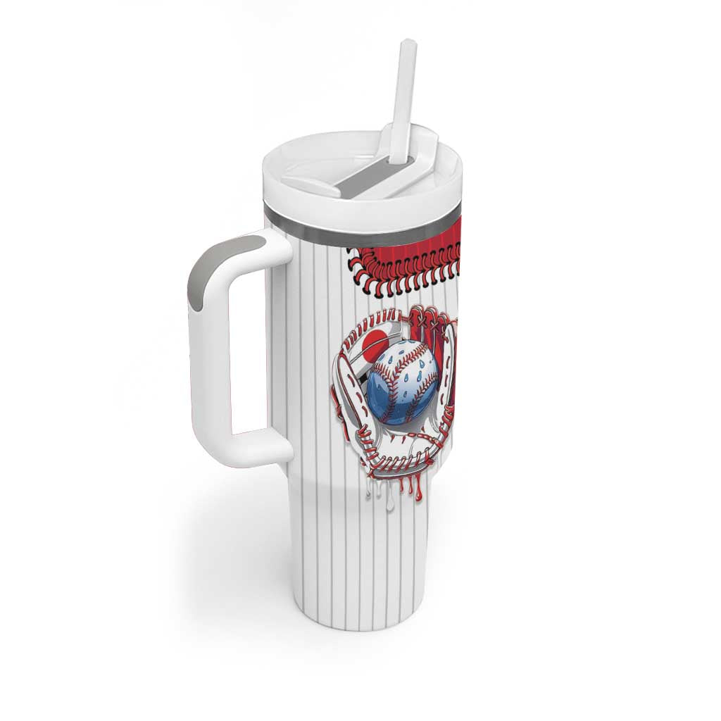 Custom Dripping Baseball Japan Tumbler With Handle
