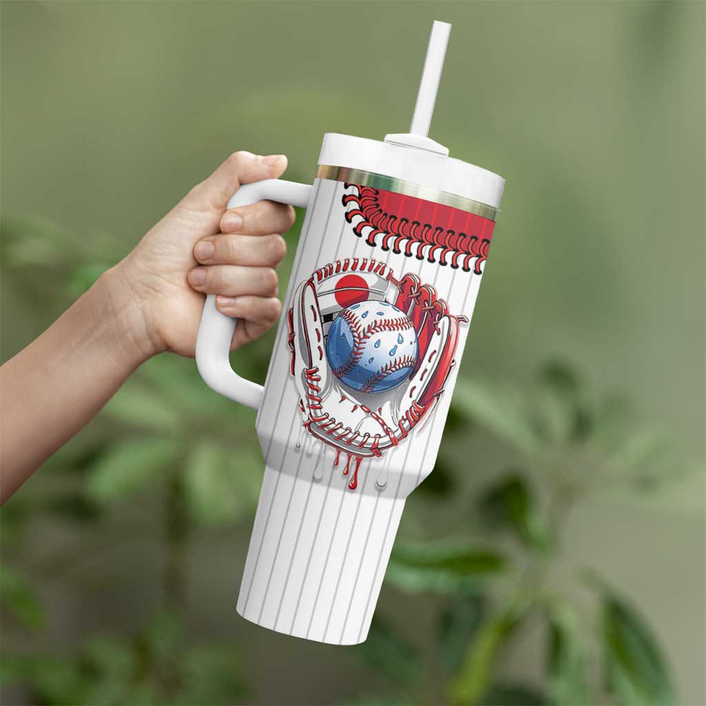 Custom Dripping Baseball Japan Tumbler With Handle