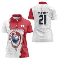 Custom Dripping Baseball Japan Women Polo Shirt