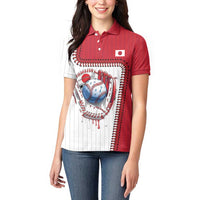Custom Dripping Baseball Japan Women Polo Shirt