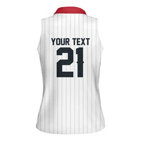 Custom Dripping Baseball Japan Women Sleeveless Polo Shirt