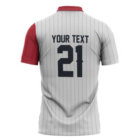 Custom Dripping Baseball Japan Zipper Polo Shirt