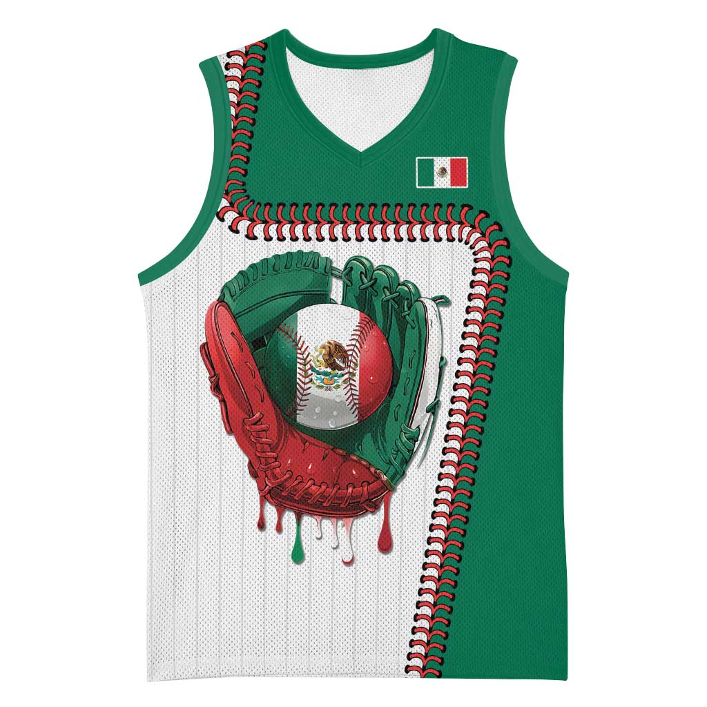 Custom Dripping Baseball Mexico Basketball Jersey