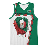 Custom Dripping Baseball Mexico Basketball Jersey