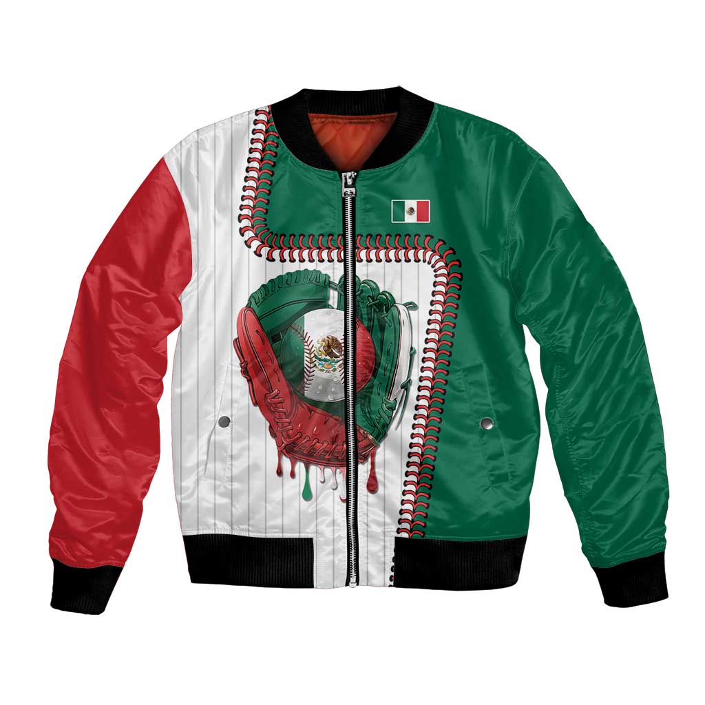 Custom Dripping Baseball Mexico Bomber Jacket