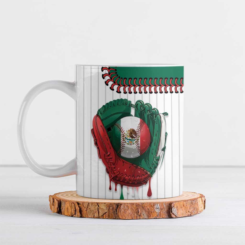 Custom Dripping Baseball Mexico Ceramic Mug