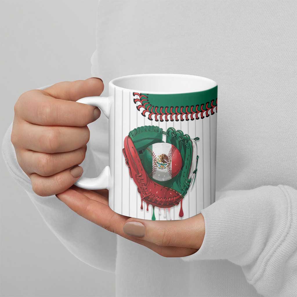 Custom Dripping Baseball Mexico Ceramic Mug