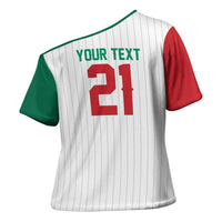 Custom Dripping Baseball Mexico Cross Shoulder Shirt
