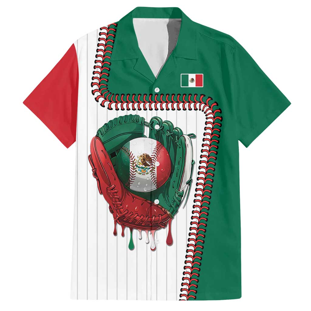 Custom Dripping Baseball Mexico Hawaiian Shirt
