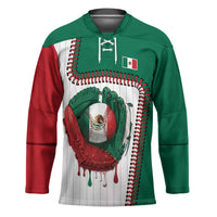 Custom Dripping Baseball Mexico Hockey Jersey