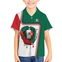 Custom Dripping Baseball Mexico Kid Hawaiian Shirt
