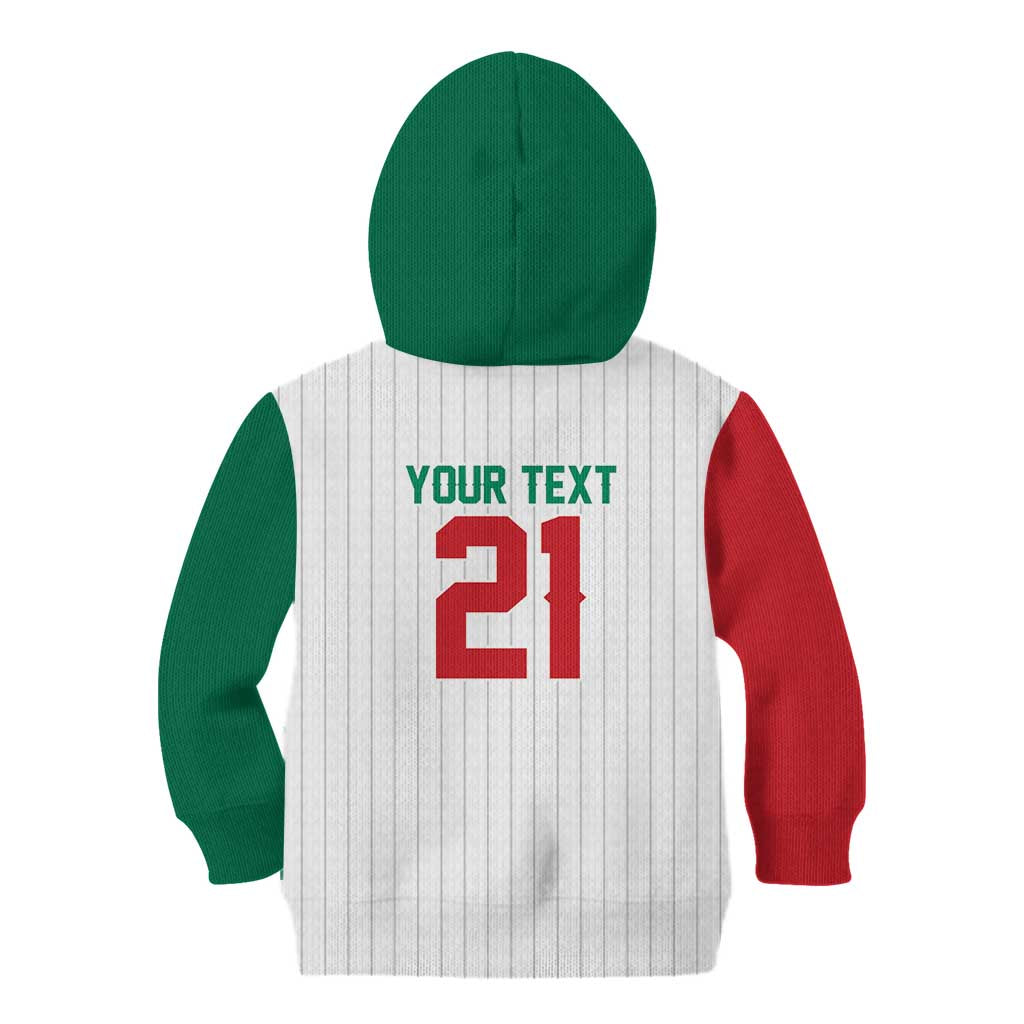 Custom Dripping Baseball Mexico Kid Hoodie
