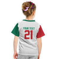 Custom Dripping Baseball Mexico Kid T Shirt