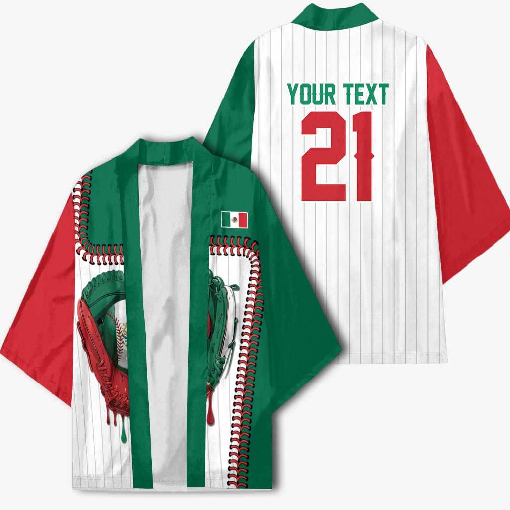 Custom Dripping Baseball Mexico Kimono