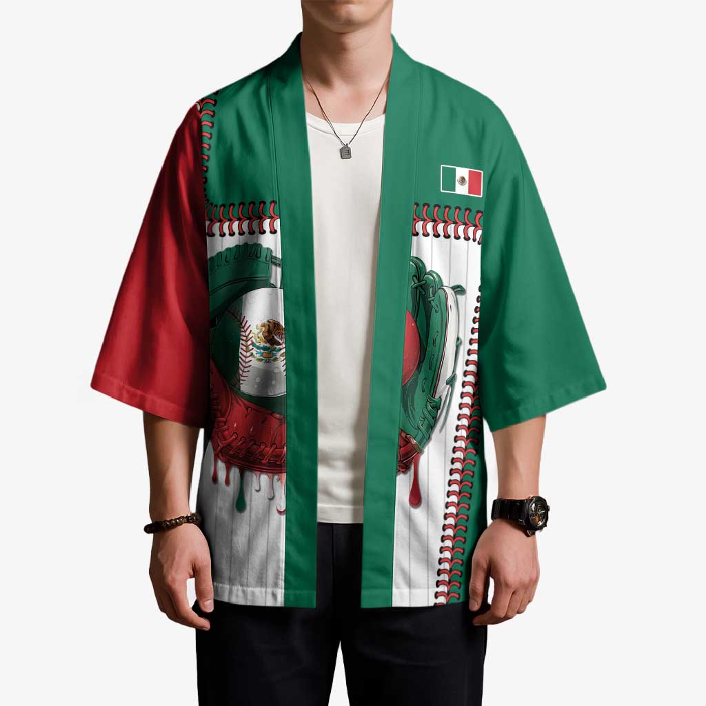 Custom Dripping Baseball Mexico Kimono