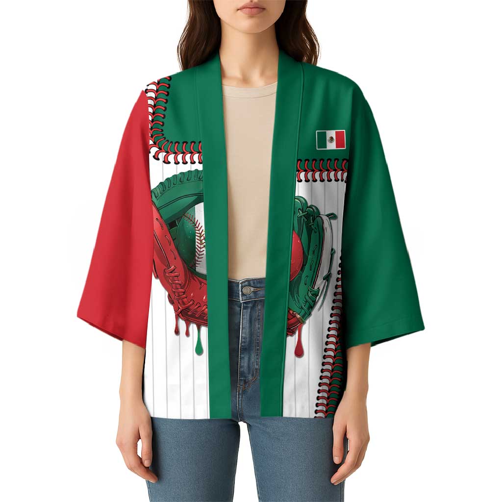 Custom Dripping Baseball Mexico Kimono