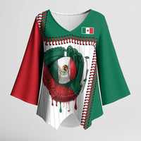 Custom Dripping Baseball Mexico Kimono Sleeve Blouse