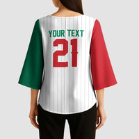 Custom Dripping Baseball Mexico Kimono Sleeve Blouse
