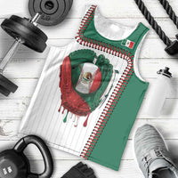 Custom Dripping Baseball Mexico Men Tank Top