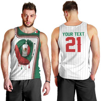 Custom Dripping Baseball Mexico Men Tank Top