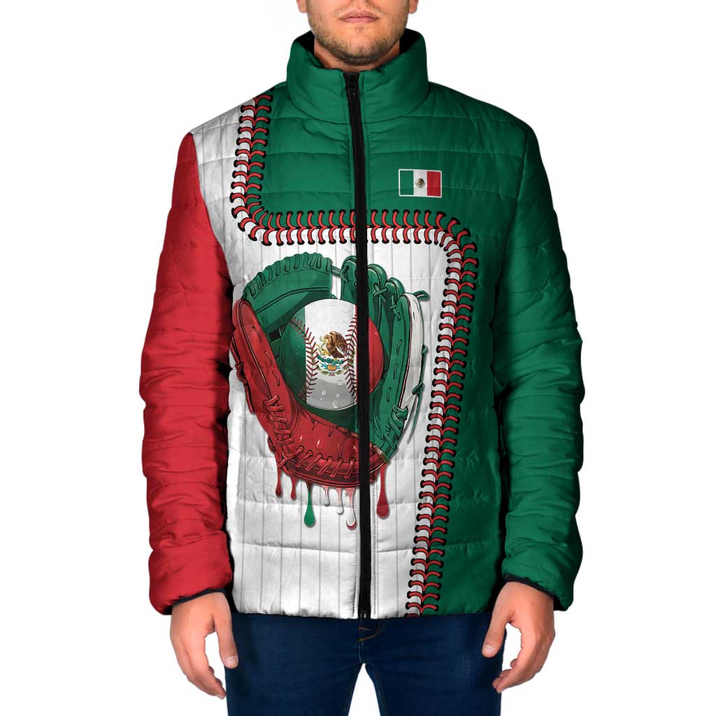 Custom Dripping Baseball Mexico Padded Jacket