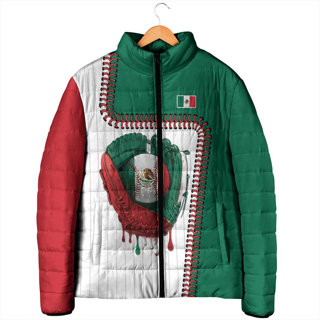 Custom Dripping Baseball Mexico Padded Jacket