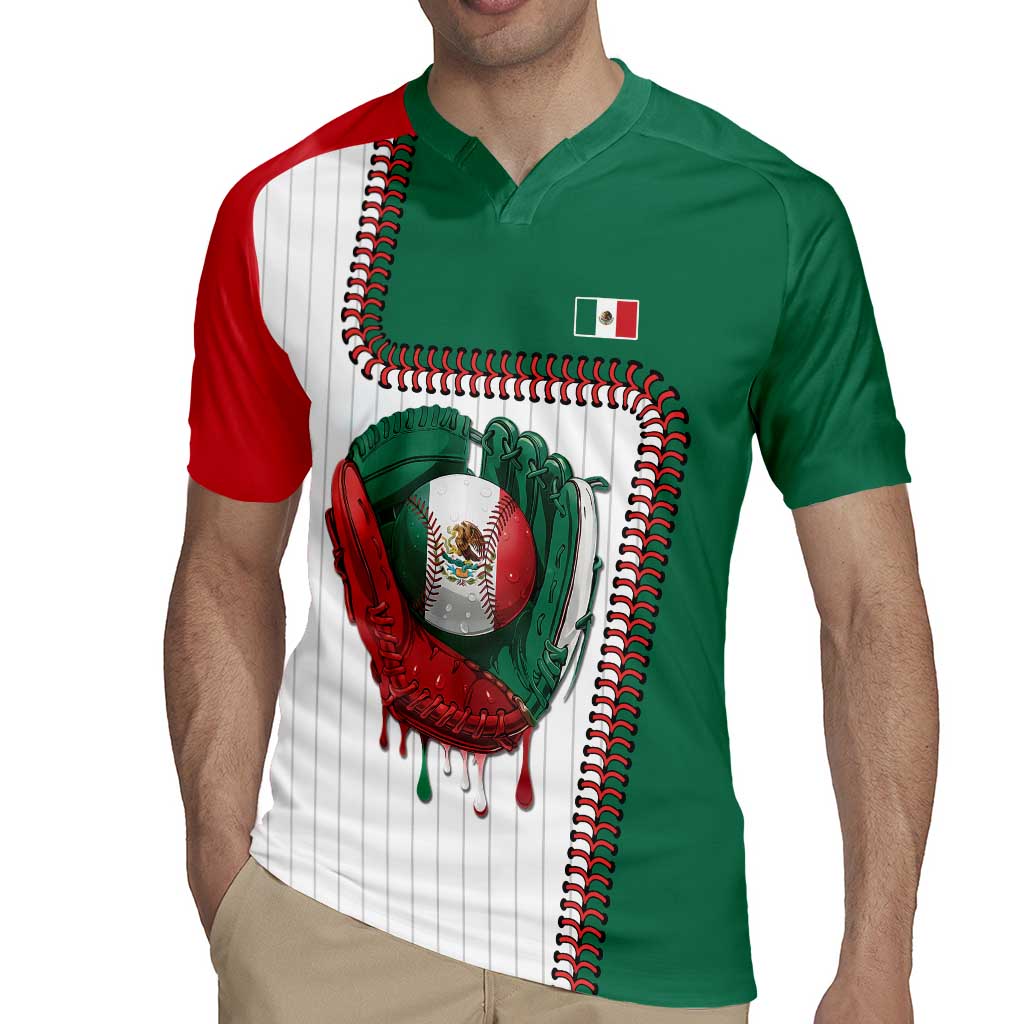 Custom Dripping Baseball Mexico Rugby Jersey