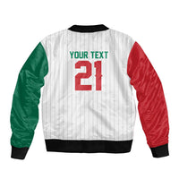 Custom Dripping Baseball Mexico Sleeve Zip Bomber Jacket