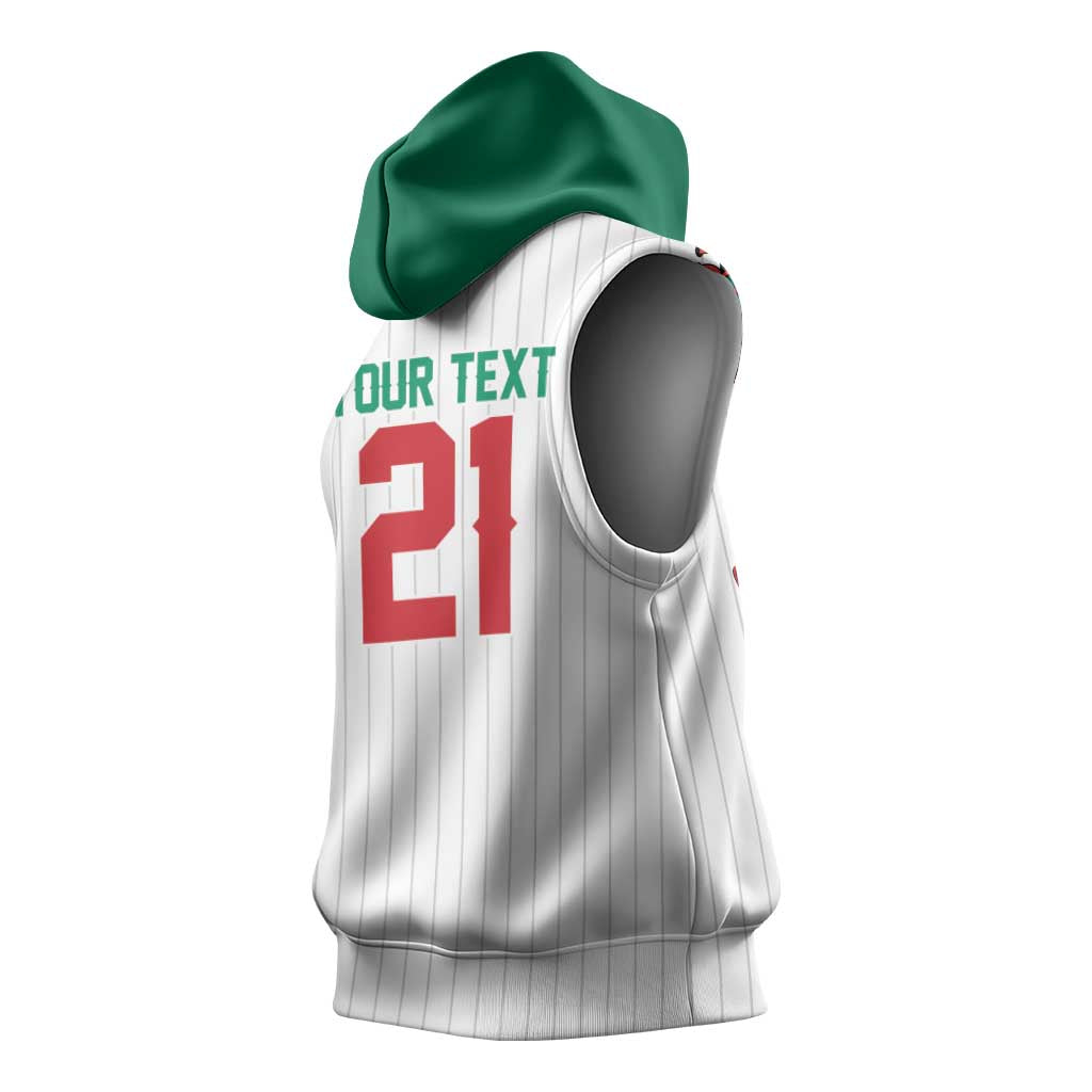 Custom Dripping Baseball Mexico Sleeveless Hoodie