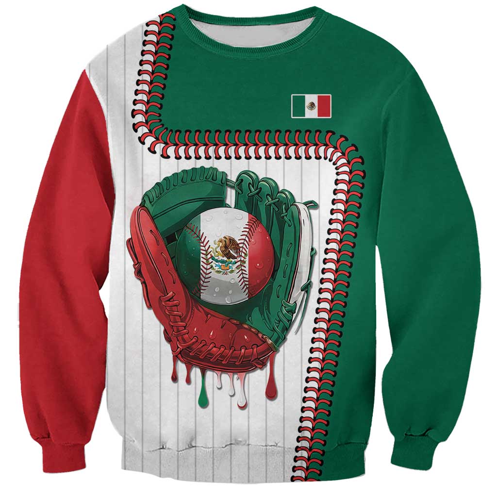 Custom Dripping Baseball Mexico Sweatshirt