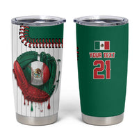 Custom Dripping Baseball Mexico Tumbler Cup