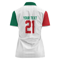 Custom Dripping Baseball Mexico Women Polo Shirt