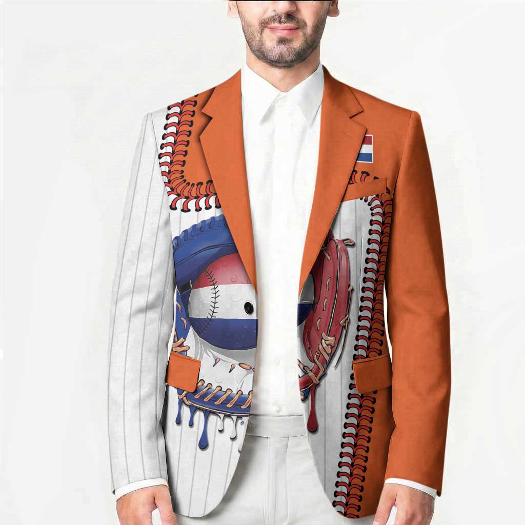 Custom Dripping Baseball Netherlands Blazer