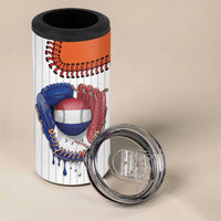 Custom Dripping Baseball Netherlands 4 in 1 Can Cooler Tumbler