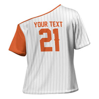 Custom Dripping Baseball Netherlands Cross Shoulder Shirt