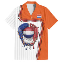 Custom Dripping Baseball Netherlands Hawaiian Shirt