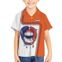 Custom Dripping Baseball Netherlands Hawaiian Shirt