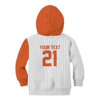 Custom Dripping Baseball Netherlands Kid Hoodie