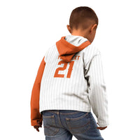 Custom Dripping Baseball Netherlands Kid Hoodie